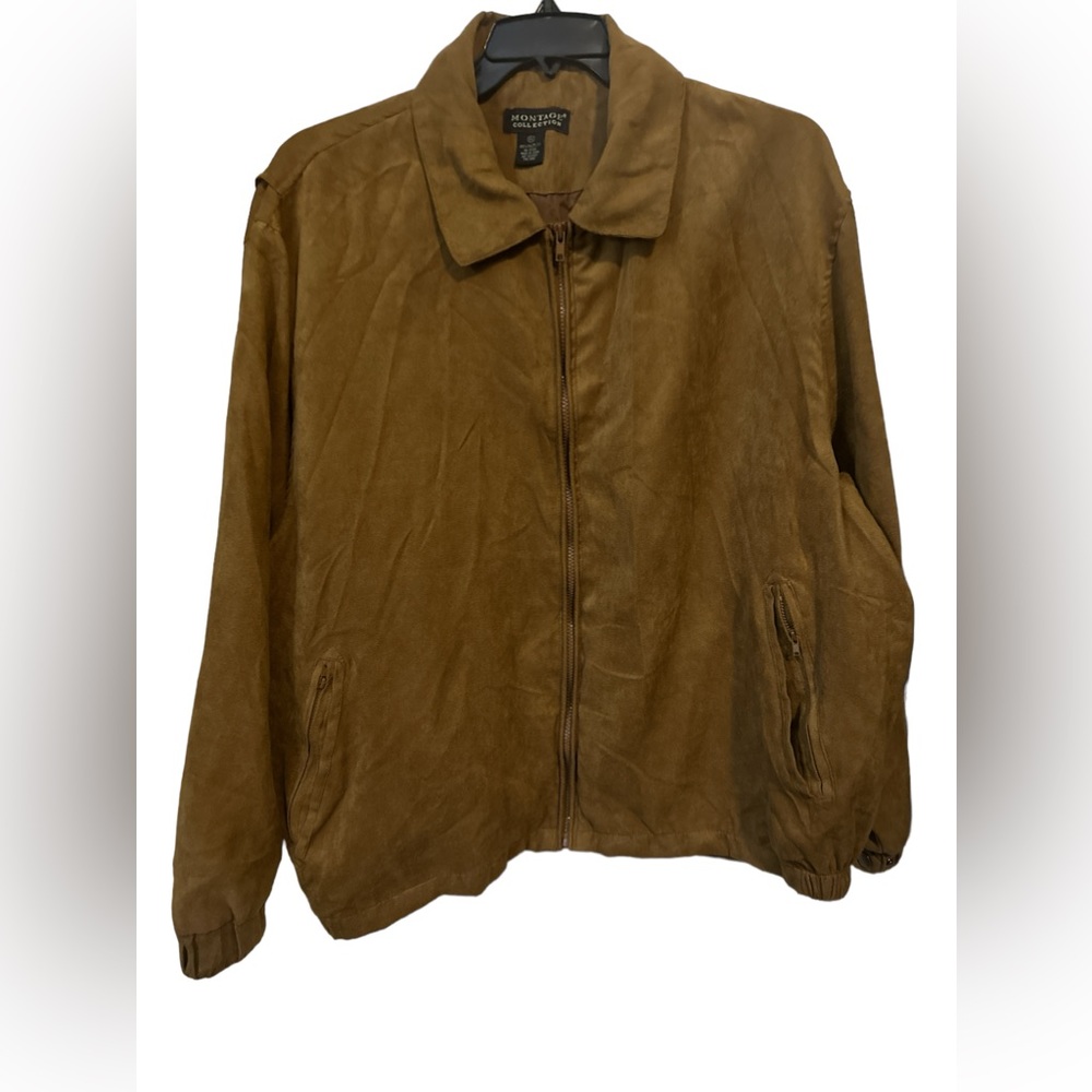 MONTAGE COLLECTION Faux Suede Jacket Sz XXL